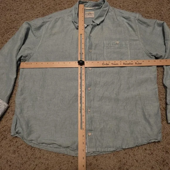 Tommy Bahama Shirt Mens XL Linen Blend Button Up Island Crafted Casual - Picture 6 of 8